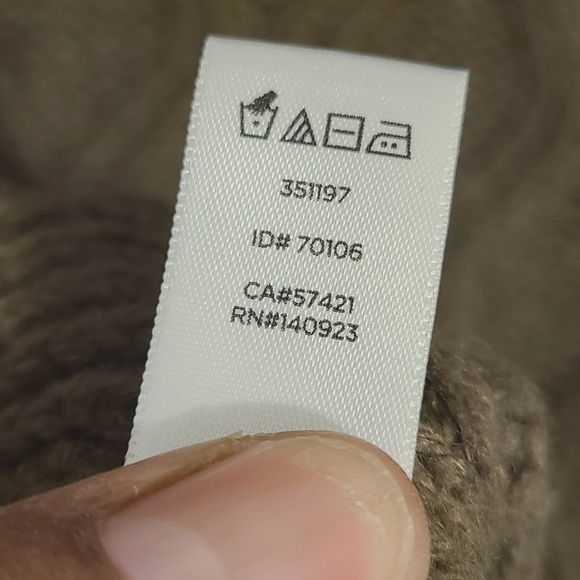 LOFT | Women's Olive Green/Brown Cable Knit Wool Blend Sweater (Size Medium) - Picture 6 of 14